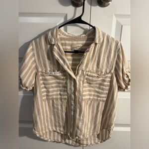Stripped button down